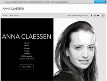 Tablet Screenshot of annaclaessen.com